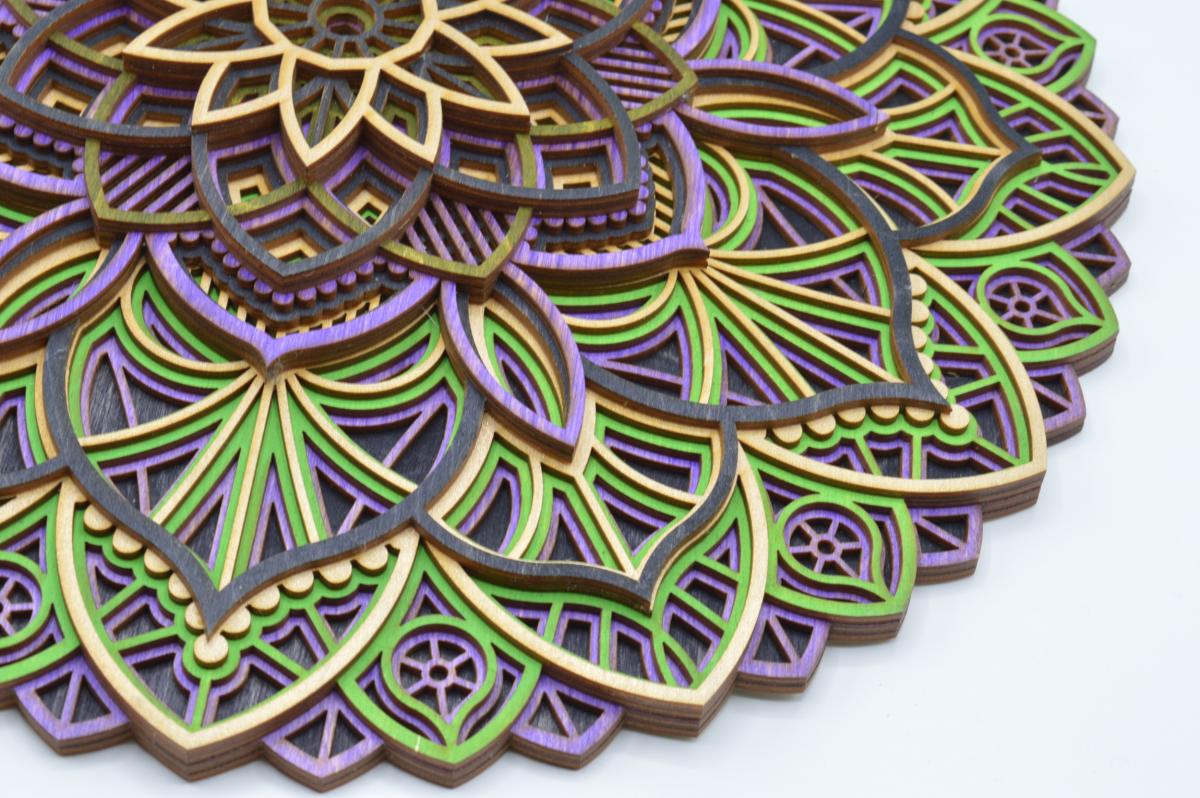 Large Mardi Gras Mandala #13 picture