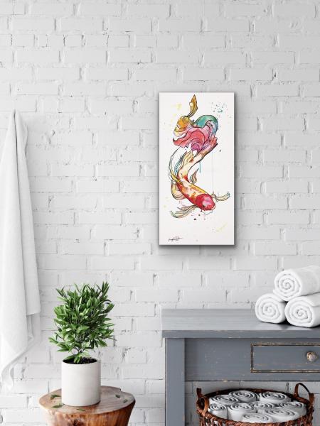 RAINBOW KOI original painting picture