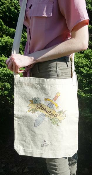 Cotton Canvas Sling Tote picture