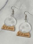 Snowglobe Acrylic Earrings