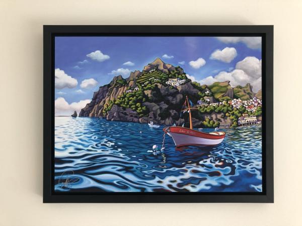 Luce del Mare Framed Metal Giclee picture