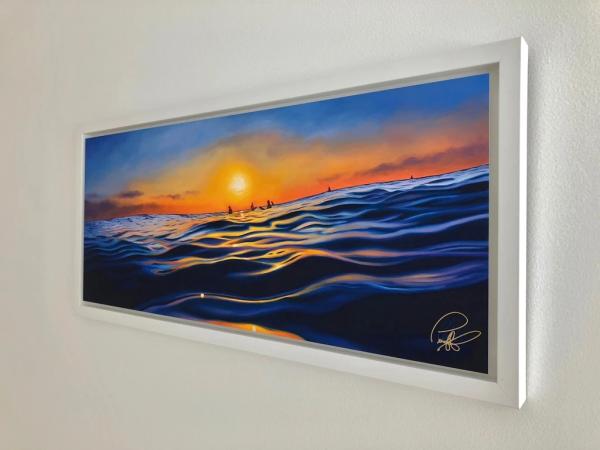 Sunset Surf Framed Metal Giclee picture