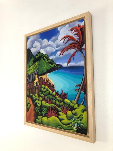 Na Pali Trails Framed Metal Giclee picture