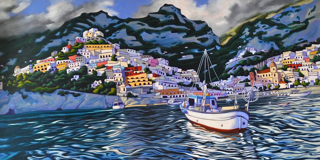 Coming Home to Positano LIMITED-EDITION CANVAS GICLEE picture