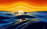Sunset Glass LIMITED-EDITION CANVAS GICLEE