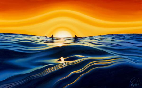 Sunset Glass LIMITED-EDITION CANVAS GICLEE
