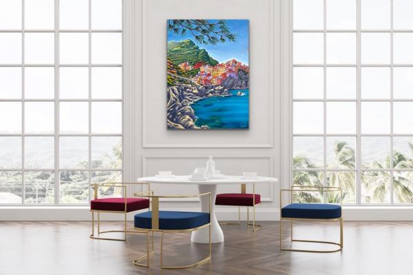Sunny Days in Cinque Terra LIMITED-EDITION CANVAS GICLEE picture