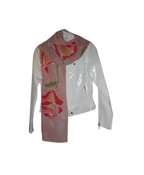 Rose Pink Crepe Silk Scarf