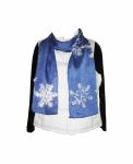 Snowflake Silk Charmeuse Scaf