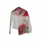 Red Poppy Silk Chiffon Scarf