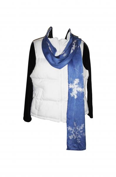 Snowflake Silk Charmeuse Scaf picture