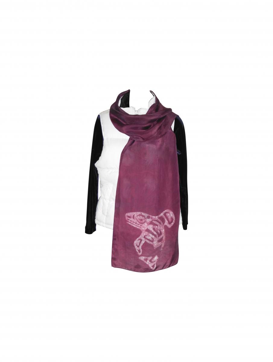 Tlingit Raven China Silk Scarf picture