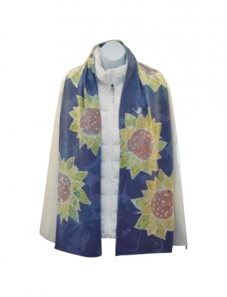 Sunflower Silk Suede Crepe Scarf