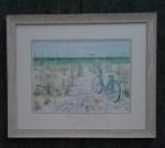 Bicycle on the Beach, framed print