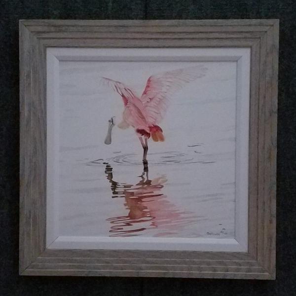 Spoonbill I, framed canvas print picture