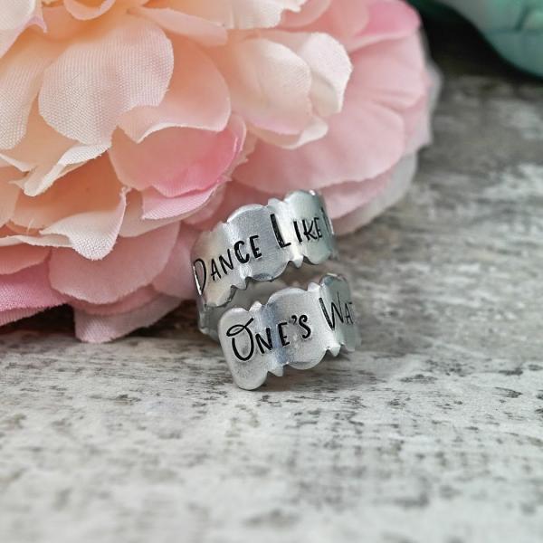 Dance Like No One's Watching Wrapped Ring