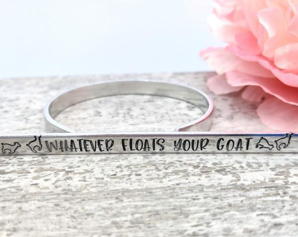 Whatever Floats Your Goat Cuff Bracelet