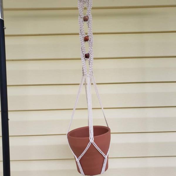 Macrame plant hangers picture