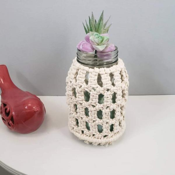 Macrame Mason Jar