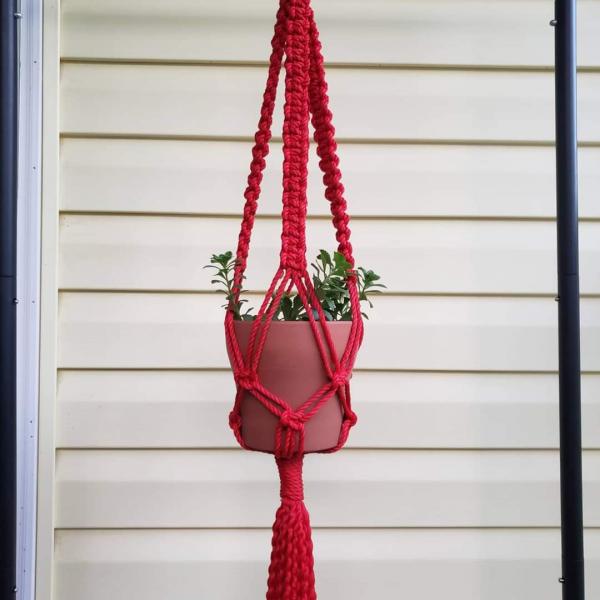 Macrame plant hangers picture