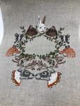 Peek A Wreath Tea Towel by Coral and Tusk