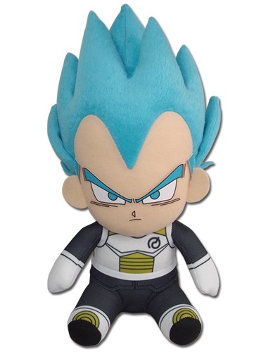 Dragonball Z Super 7'' SSGSS Vegeta Sitting Plush Doll picture