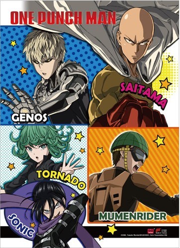 One Punch Man Group Wall Scroll Poster