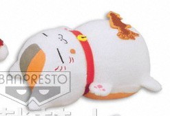 Natsume's Book of Friends 6'' Nyanko Sensei Plush Sleepin on Back picture