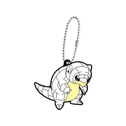 Pokemon Alola Sandshrew Alolan Rubber Gashapon Key Chain