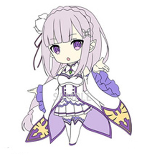 Re:Zero kara Hajimeru Isekai Seikatsu Emilia Rubber Phone Strap picture