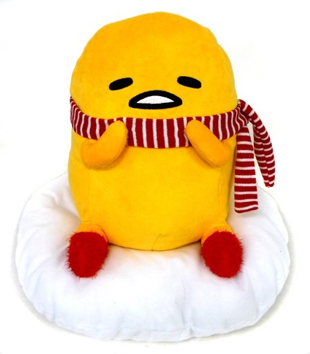 Gudetama 14'' Winter Wearing Scarf Prize Plush picture