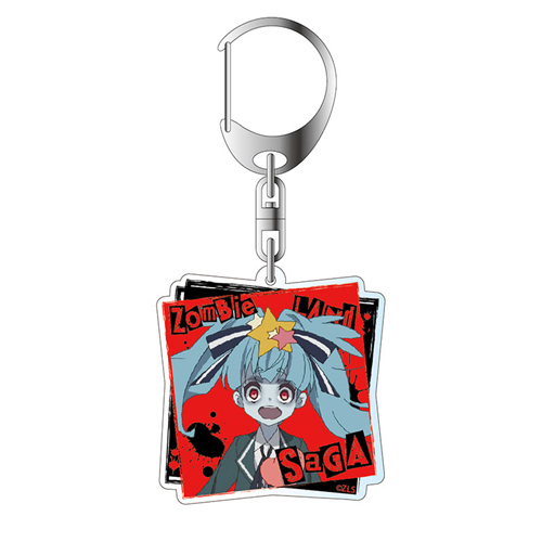 Zombie Land Saga Hoshikawa Lily Zombie Ver. Acrylic Square Key Chain picture