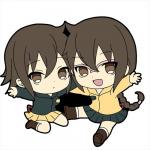 Durarara!! 2 Kururi and Mairu Rubber Phone Strap