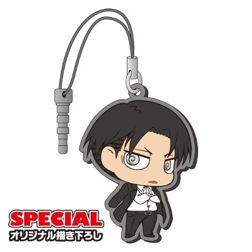 Attack on Titan Levi Suit Phone Plug Rubber Phone Strap picture