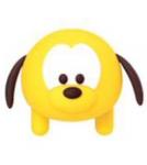 Disney Pluto Tsum Tsum Figural Rubber Key Chain