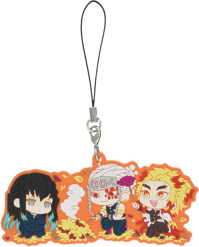 Demon Slayer Rengoku Kyojuro Tokitou Muichirou Uzui Tengen Wachatto! Rubber Strap