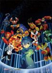 Megaman Group Wall Scroll Poster