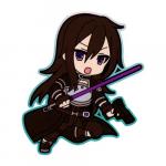 Sword Art Online Kirito Rubber Phone Strap