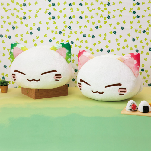 Nemuneko 12'' Pink Sakura Ears Sleeping Cat Plush picture