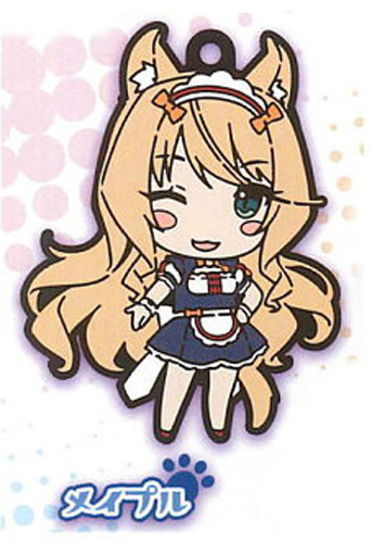 Nekopara Maple Stand Stones Rubber Key Chain