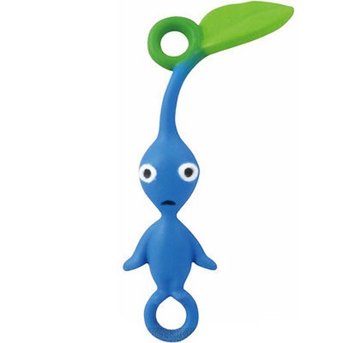 Pikman Blue Leaf Ver. Mini Mascot Fastener Charm picture