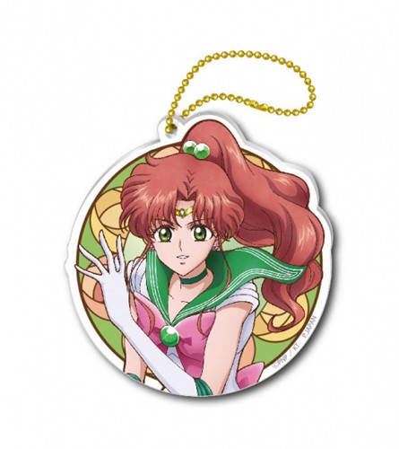 Sailor Moon Crystal 3'' Sailor Jupiter Stained Glass Style Key Chain picture