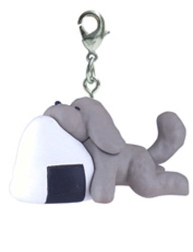 Yuri On Ice Makkachin w/ Onigiri Fastener Mascot Charm
