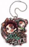 Demon Slayer Kamado Tanjirou and Nezuko Pita! Deforme Acrylic Keychain Vol. 2