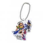 Splatoon Blue Male Inkling Fighting Orange Female Inkling Acrylic Key Chain