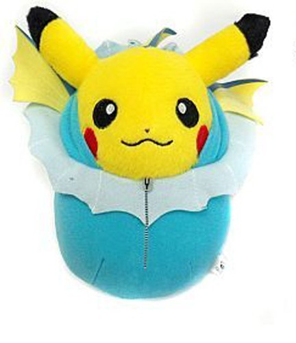 Pokemon 5'' Vaporeon Pikachu Nebukuro Collection Banpresto Prize Plush