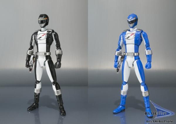 Power Rangers 6'' Blue and Black Overdrive Ranger S.H Figuarts Action Figure picture