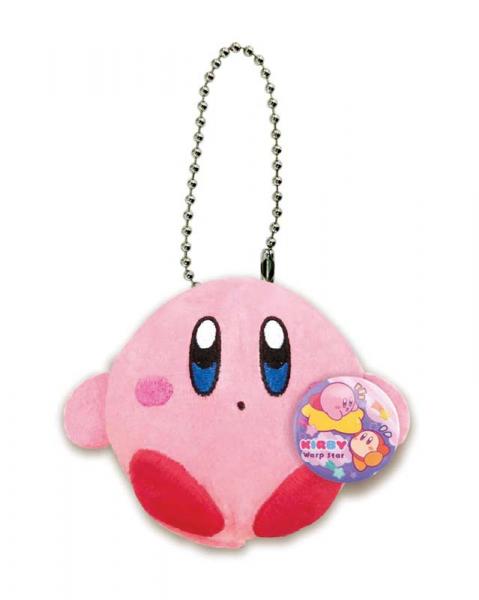 Nintendo Kirby 3'' Kirby Kurumikko with Pins Plush Gashapon Key Chain