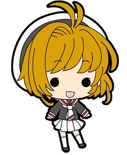 Card Captor Sakura Sakura w/ School Uniform Mini Rubber Strap picture