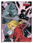 Fullmetal Alchemist Group w/ Cherry Blossoms Microfiber Fleece Throw Blanket